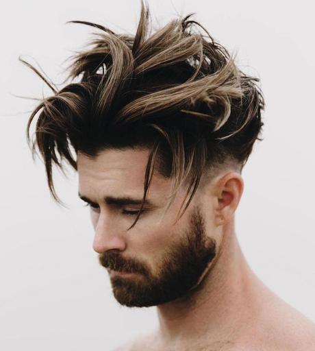 Top Medium Length Hairstyles Men Tousled Balayage Hair - Harptimes.com