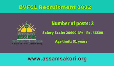 BVFCL Recruitment 2022 – 3 Medical Officer & Manager Vacancy