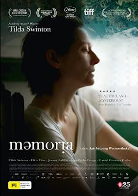 273. Thai director Apichatpong Weerasethakul’s tenth complete feature film, “Memoria” (2021), shot in Colombia, based on his original screenplay:  Metaphysics of awakening human memory through sound and sight, rather than words