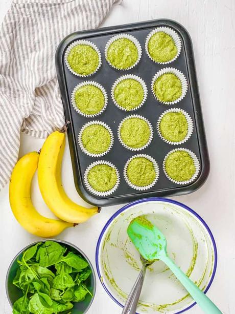 Spinach Banana Muffins (Healthy, Kid-Friendly Recipe!)