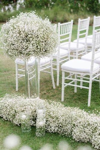 wedding venue flower decoration with flowers in a park