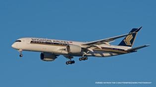 SFO,  9V-SGD Singapore Airlines Airbus A350-941,