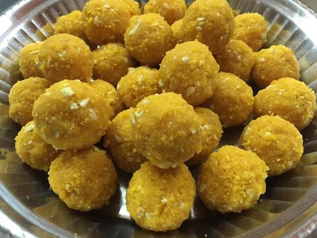 desirous of eating delicious laddu !!
