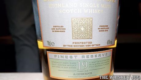 Glenmorangie 19 Years Finest Reserve Label