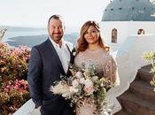 Intimate Cliffside Renewal Santorini with Most Beautiful Florals│ Heidi Jose