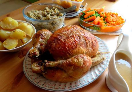 Roast Chicken with Herb Stuffing