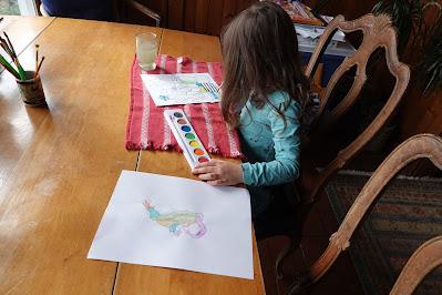 Josie is Working on Her Art