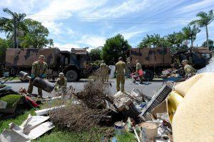 Army cleans up in Chinderah.