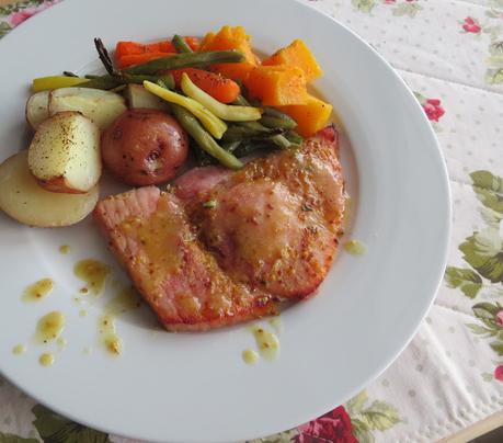 Ham Steak Sheet Pan Dinner