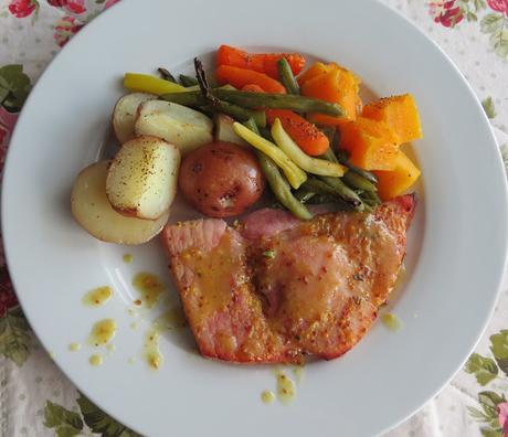 Ham Steak Sheet Pan Dinner