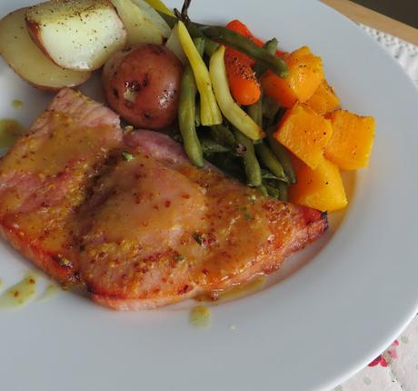 Ham Steak Sheet Pan Dinner