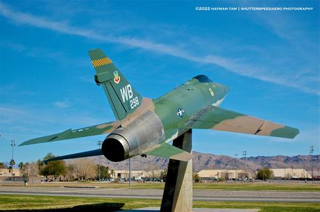 Nellis AFB, ISAP IX, F-100 Super Sabre, pole,