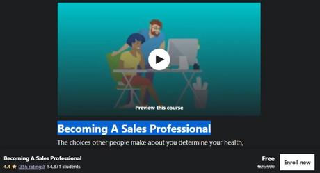 Becoming A Sales Professional