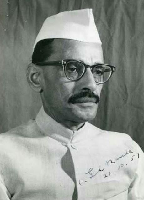 honest astute Gulzarilal Nanda !