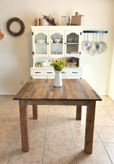 DIY Square Farmhouse Table