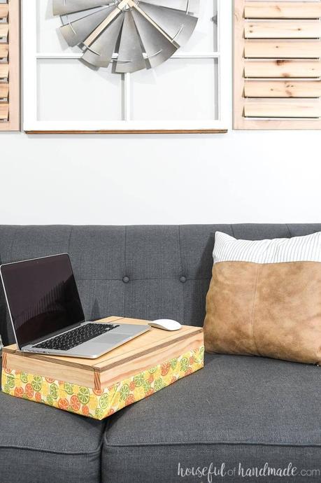 diy lap desk with storage