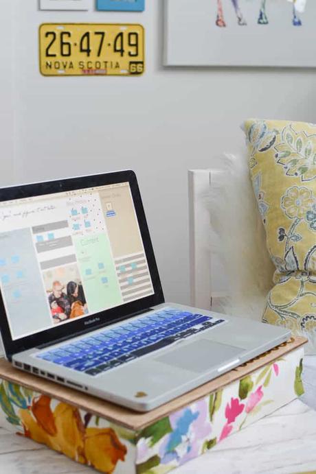 diy lap desk pillow