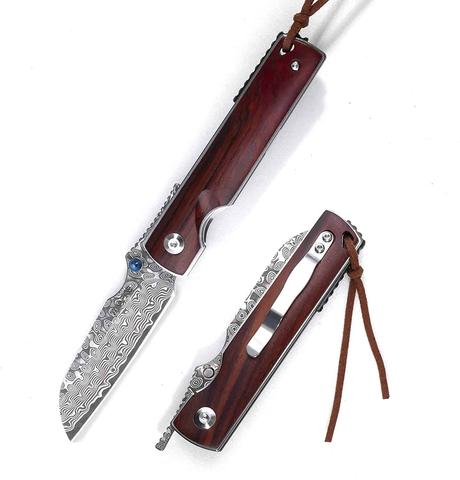 Best VG-10 steel survival:pocket knife- Tunafire Damascus Pocket Knife