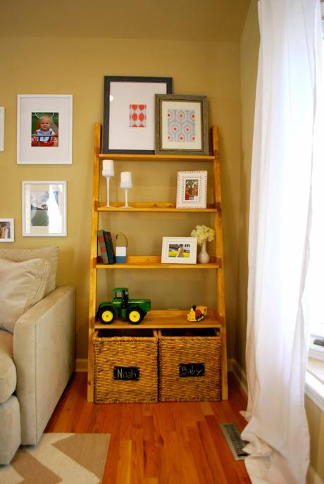 ladder in living room