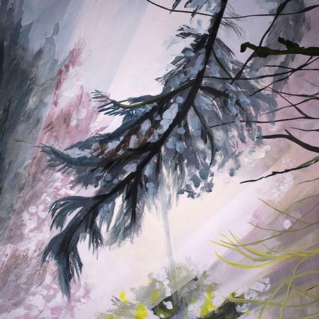 Dramatic Landscape Painting | Rays of Sun in the Forest