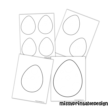 Printable Easter Egg Templates