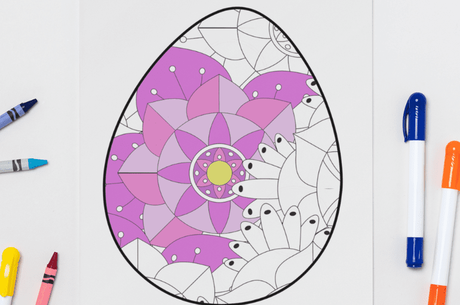 FREE Easter Egg Coloring Pages for Adults