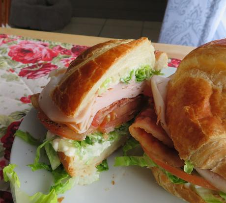 Croissant Turkey Club Sandwich