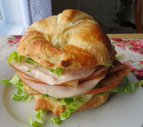 Croissant Turkey Club Sandwich