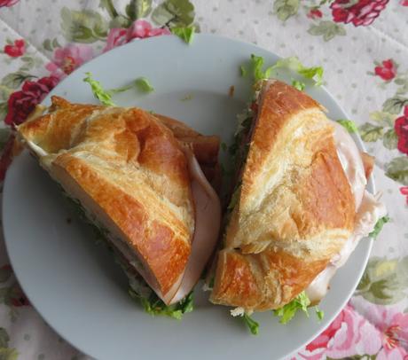 Croissant Turkey Club Sandwich