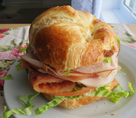 Croissant Turkey Club Sandwich