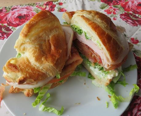 Croissant Turkey Club Sandwich