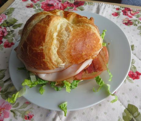 Croissant Turkey Club Sandwich