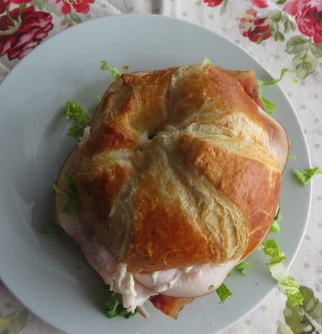 Croissant Turkey Club Sandwich