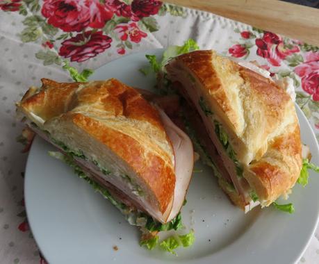 Croissant Turkey Club Sandwich