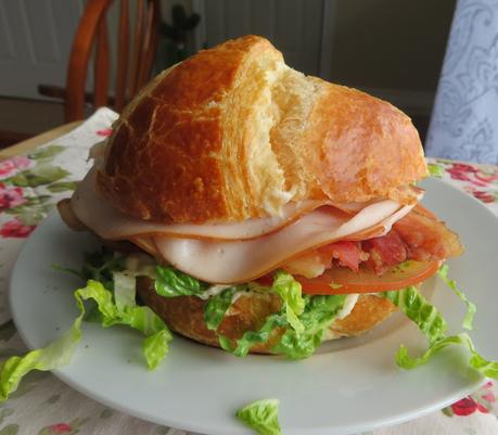 Croissant Turkey Club Sandwich