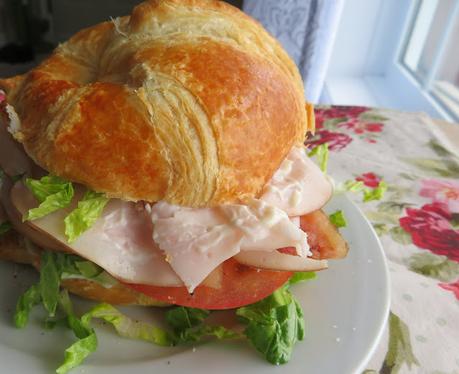 Croissant Turkey Club Sandwich