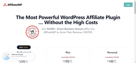 AffiliateWP Pricing Plans and Cost 2022: Is AffiliateWP Free ?