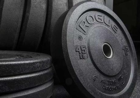 Bumper Plates vs Iron Plates - Rogue Hi Temp Crumb Rubber Bumper Plates