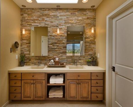 accent wall ideas for bathroom