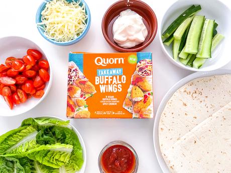 Meat Free Crispy 'Chicken' Chilli Wraps With Quorn Takeaway Buffalo Wings