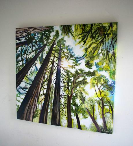 Under Giants | Huge Painting of California Redwoods Forest