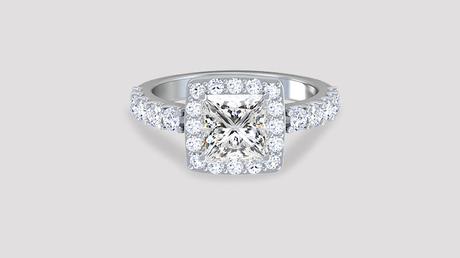 Princess cut Diamond engagement rings