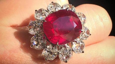 Crimson Flame Ruby Ring