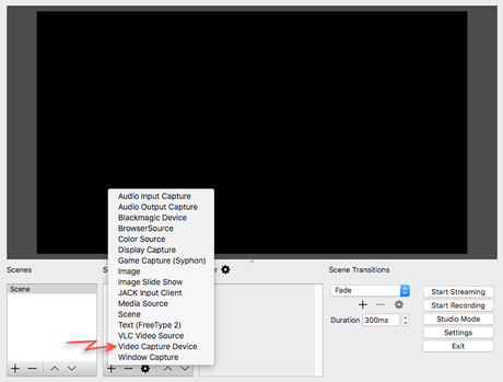 How to select your webcam in OBS Studio