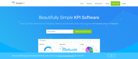 SimpleKPI- best KPI dashboard software