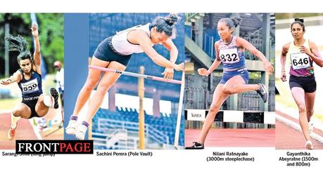 Gayanthika, Nilani and Sachini set up National Records, final day events postponed