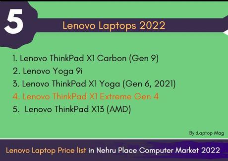 Lenovo Laptop Price List (Best 5 Lenovo Laptops 2022)