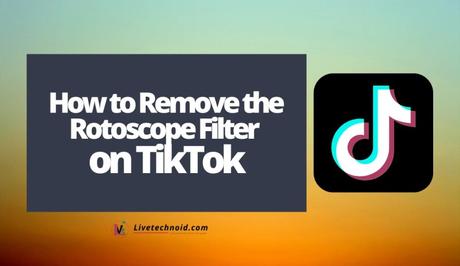 How to Remove the Rotoscope Filter on TikTok