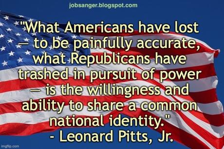 GOP No Longer Sharing A National Identity With Others .