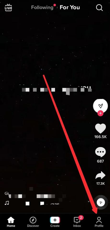 Tap on the Profile tab